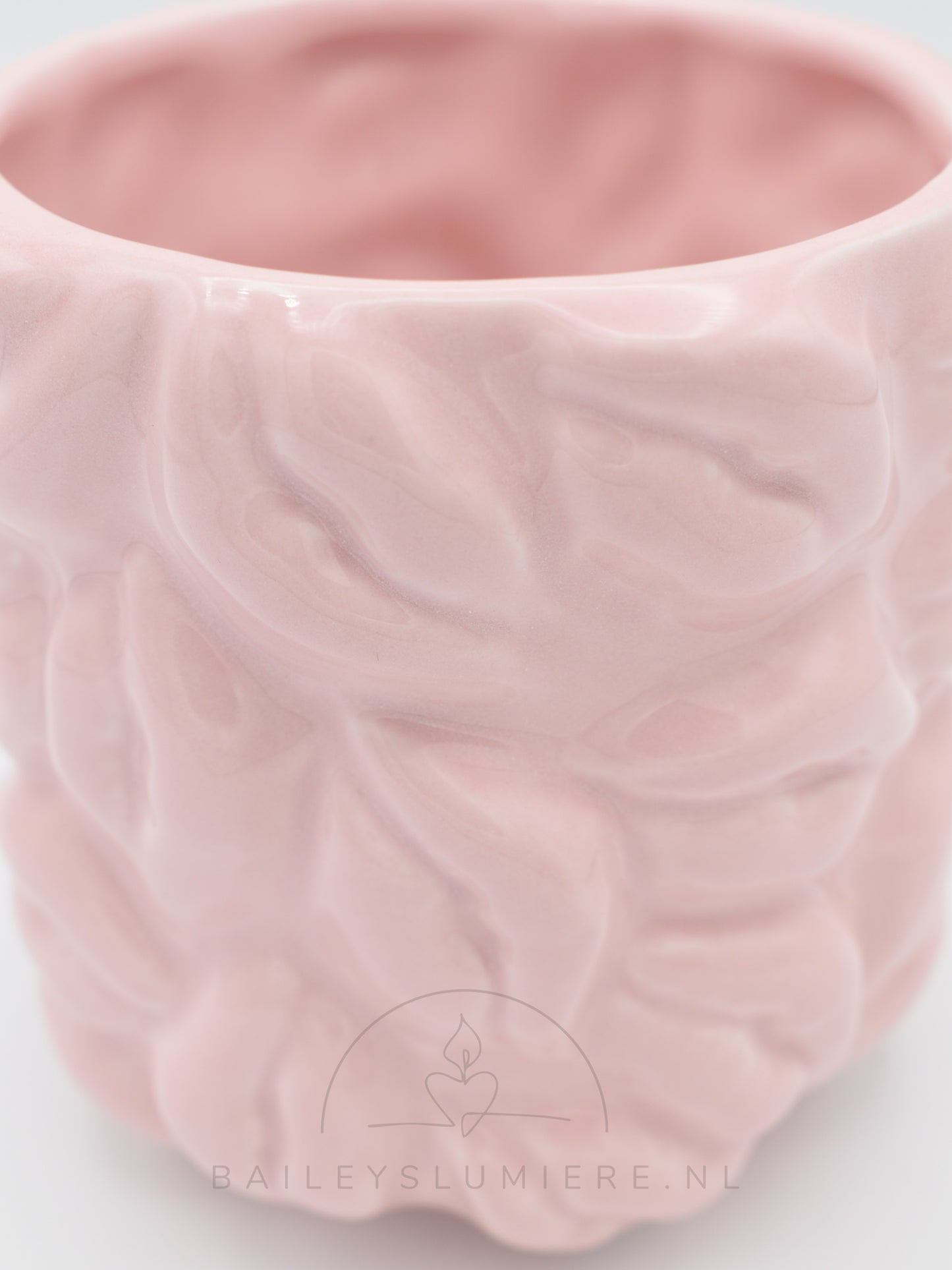 Keramieken planten pot met lippen