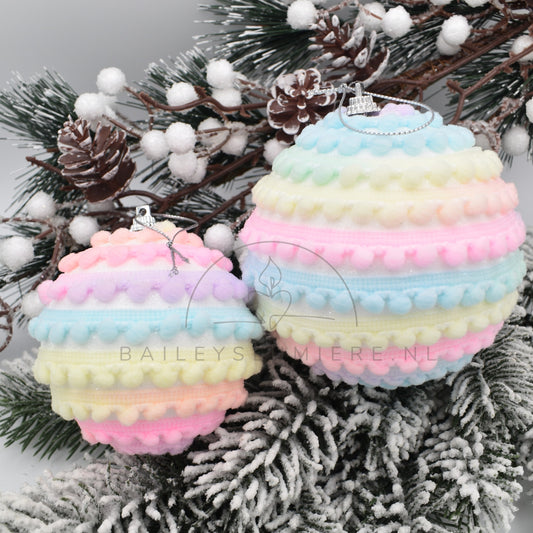 Unicorn kleur foam kerstballen