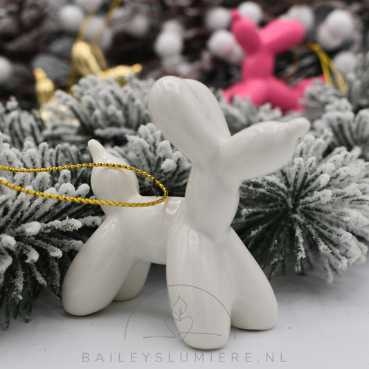Balloon dog kerst ornament