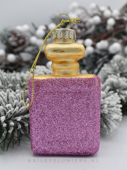 Parfumfles kerst ornament