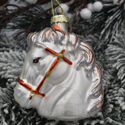 Paarden kerst hanger.