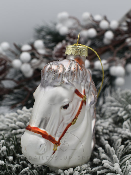 Paarden kerst hanger.