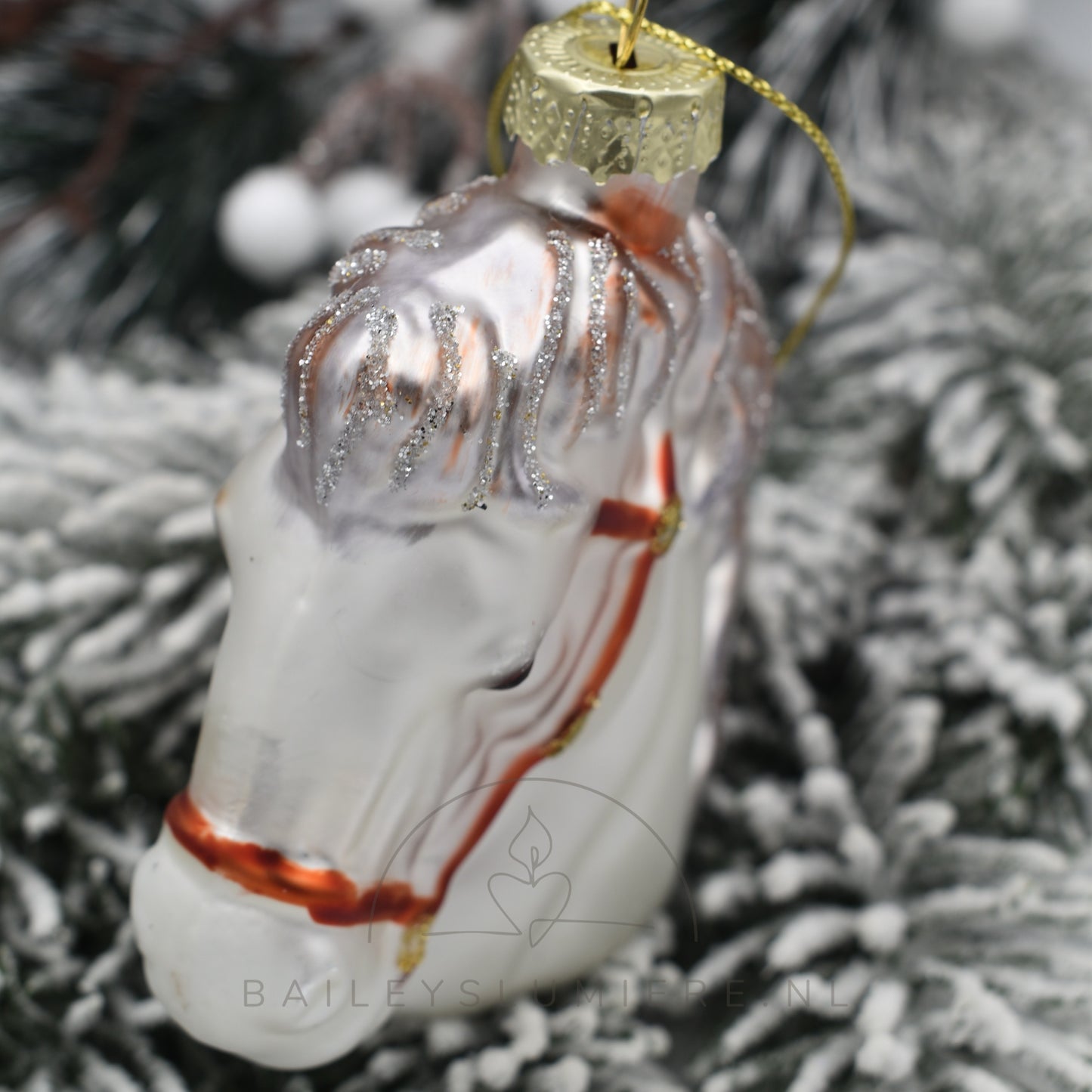 Paarden kerst hanger.