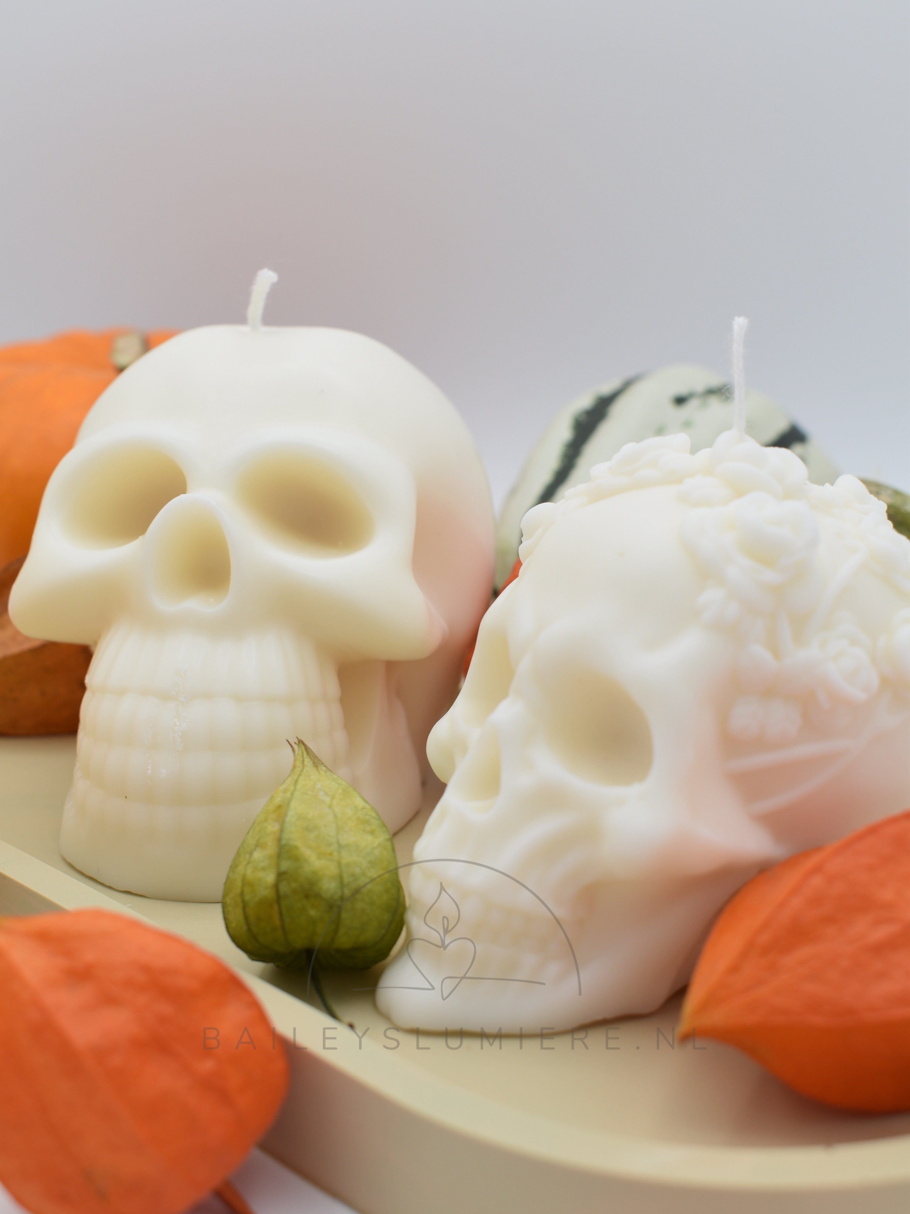 Decoratieve schedel kaarsen