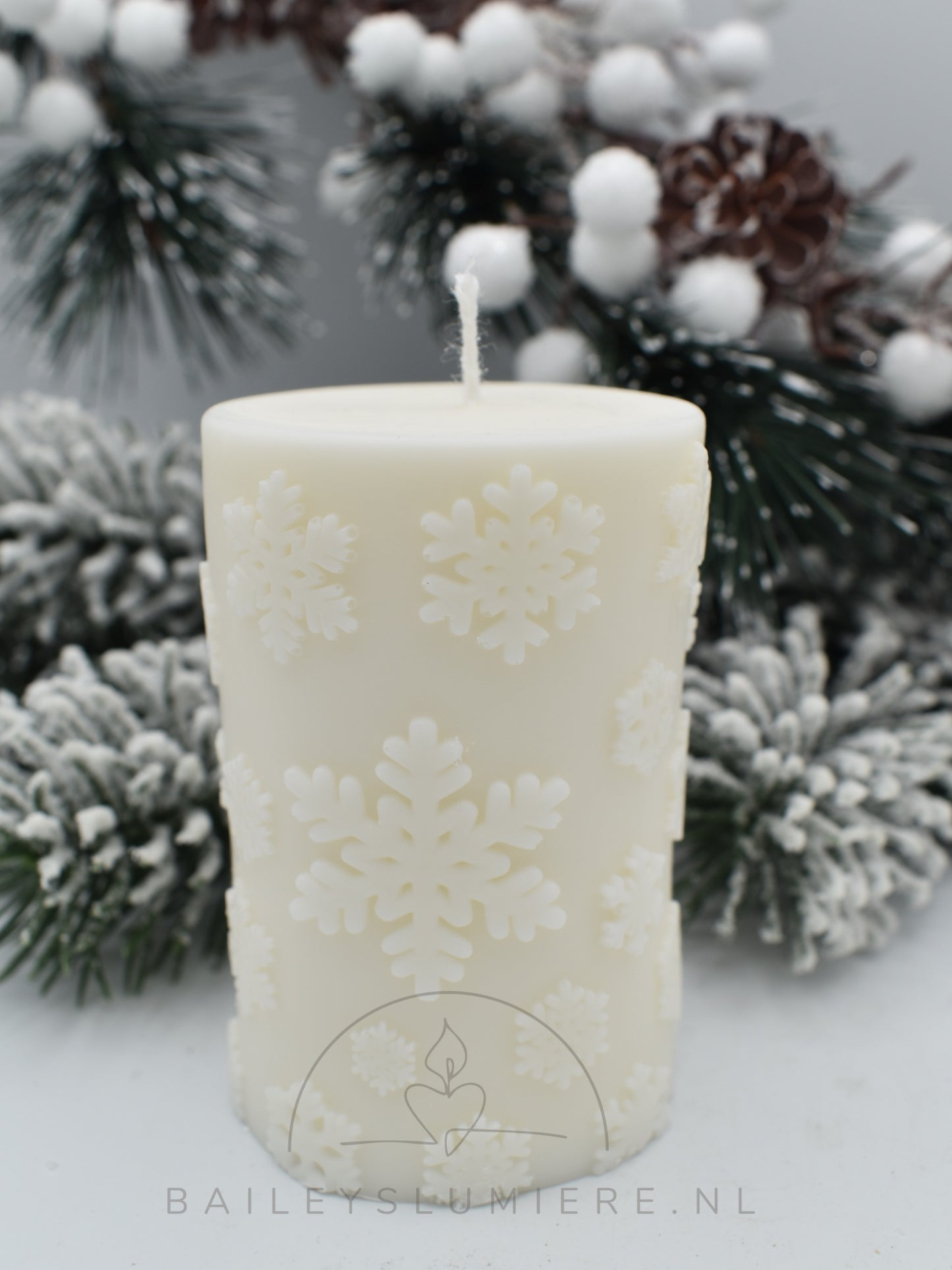 Stompe rendier kerst kaars