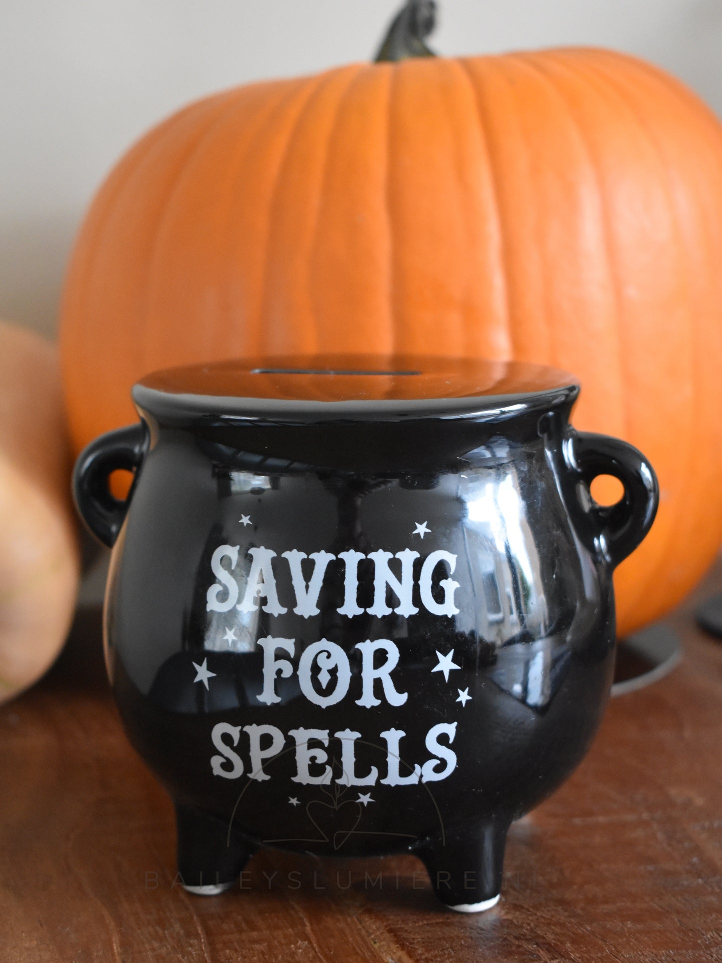 Zwarte heksenketel spaarpot  |  Saving for Spells | Magische decoratie