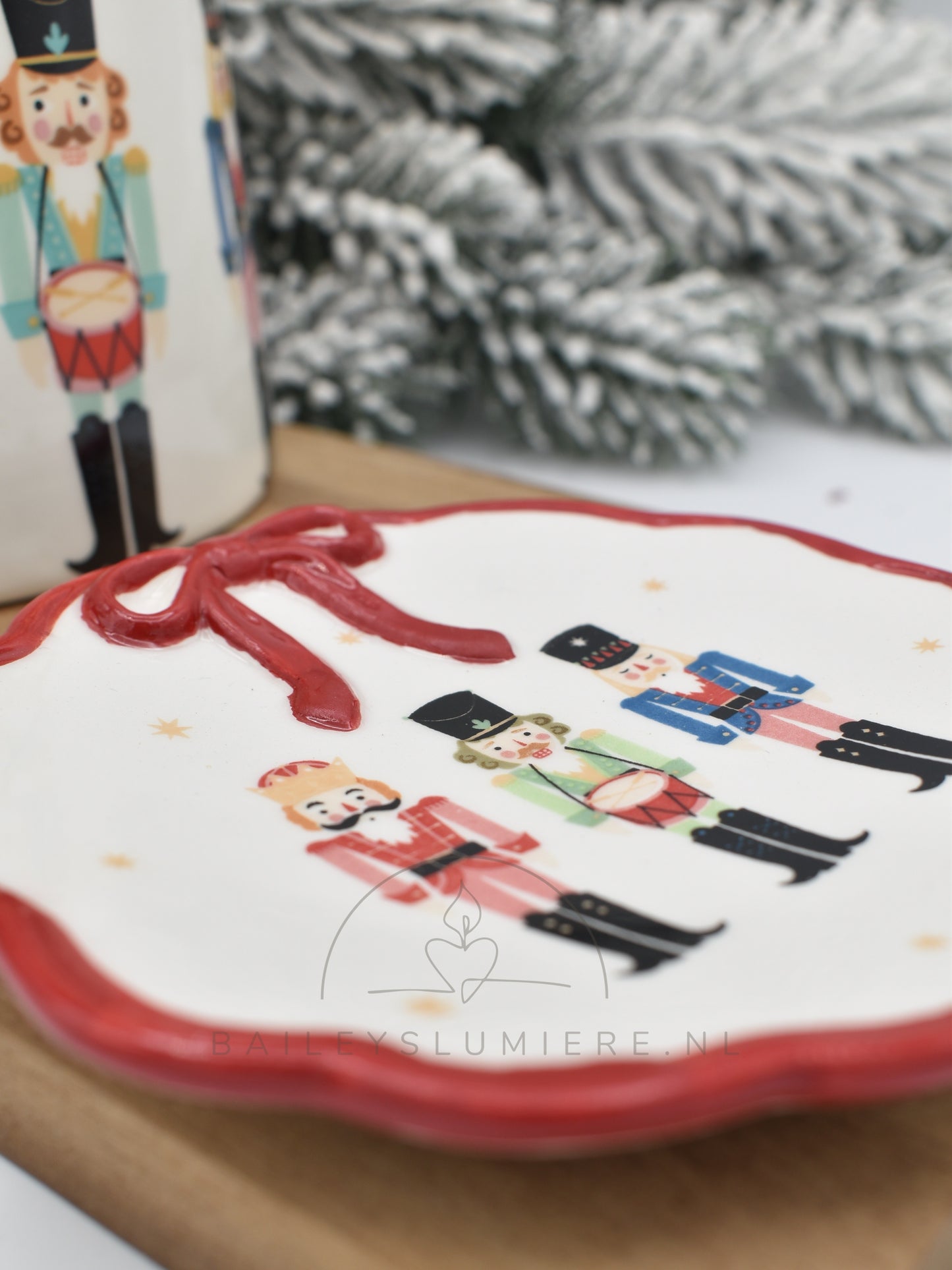 Kerstschoteltje met Notenkraker Print