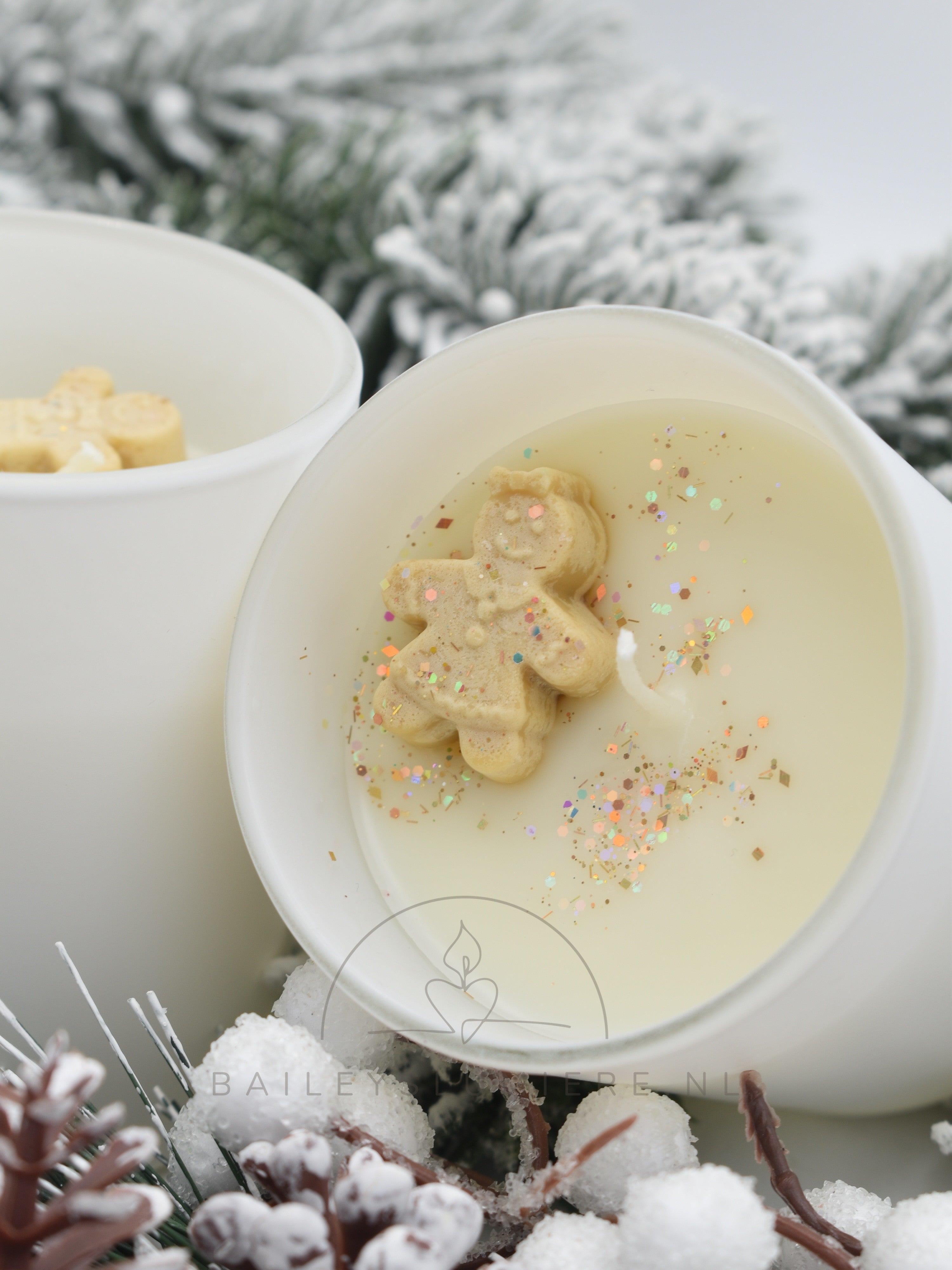 warm Gingerbread geurkaars – Handgemaakt met winterse warmte