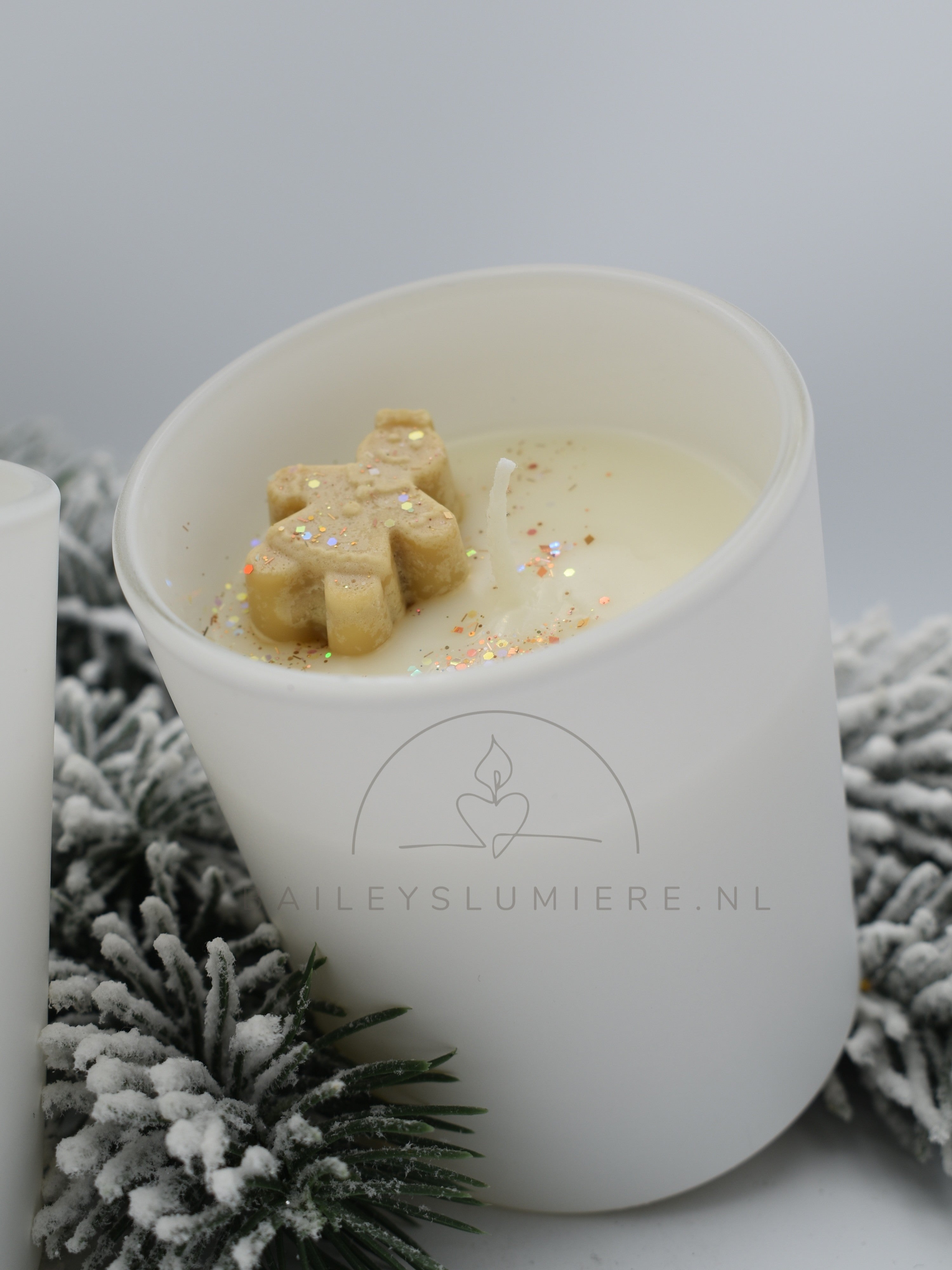 warm Gingerbread geurkaars – Handgemaakt met winterse warmte