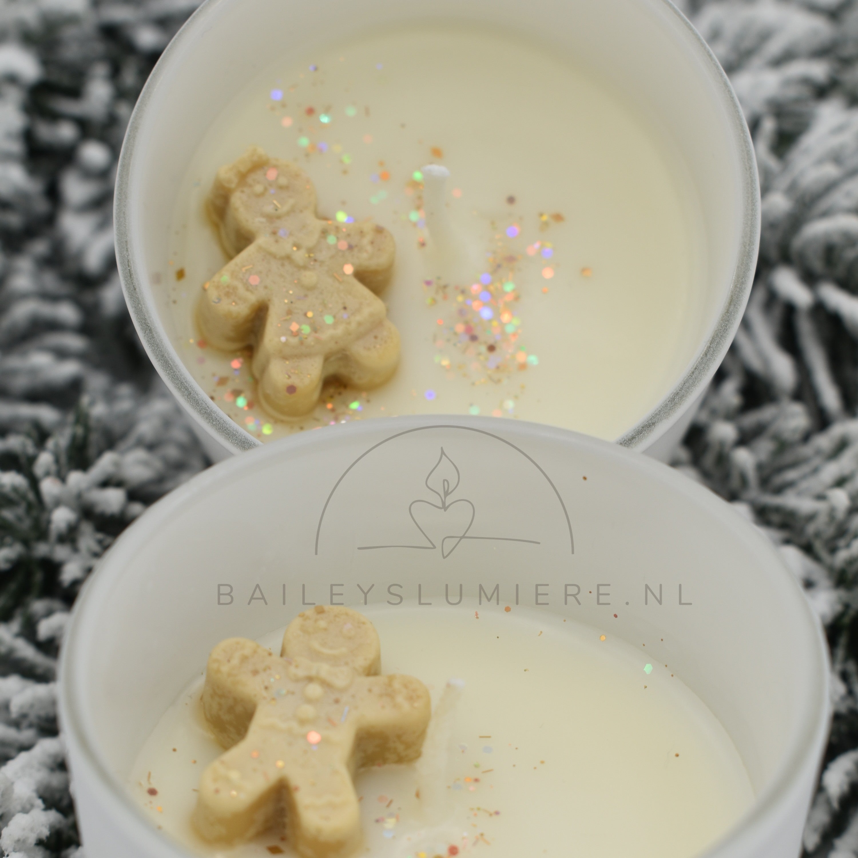 warm Gingerbread geurkaars – Handgemaakt met winterse warmte