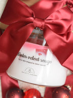 Winter velvet rouge, hand gegoten Luxe Geurkaars