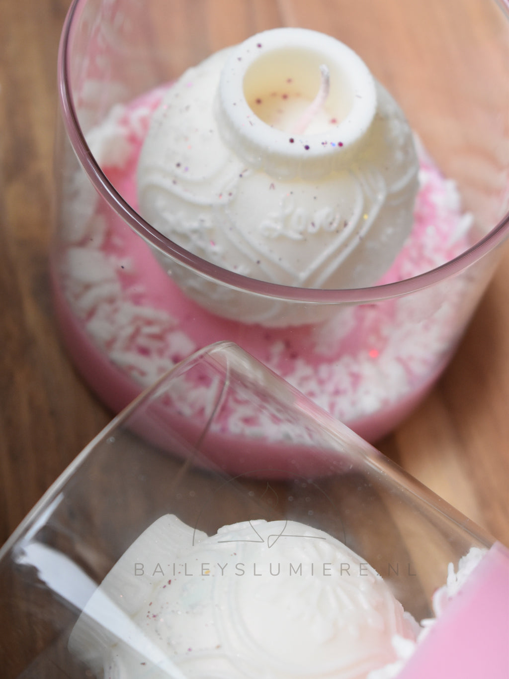 Pink Christmas met Kerstbal