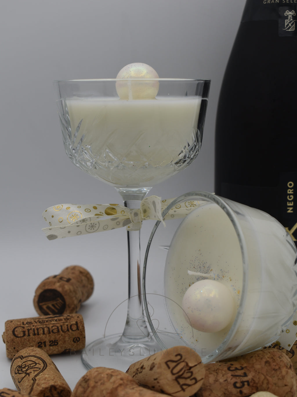 Champagne Lumière geurkaars – Luxe handgemaakte kaars