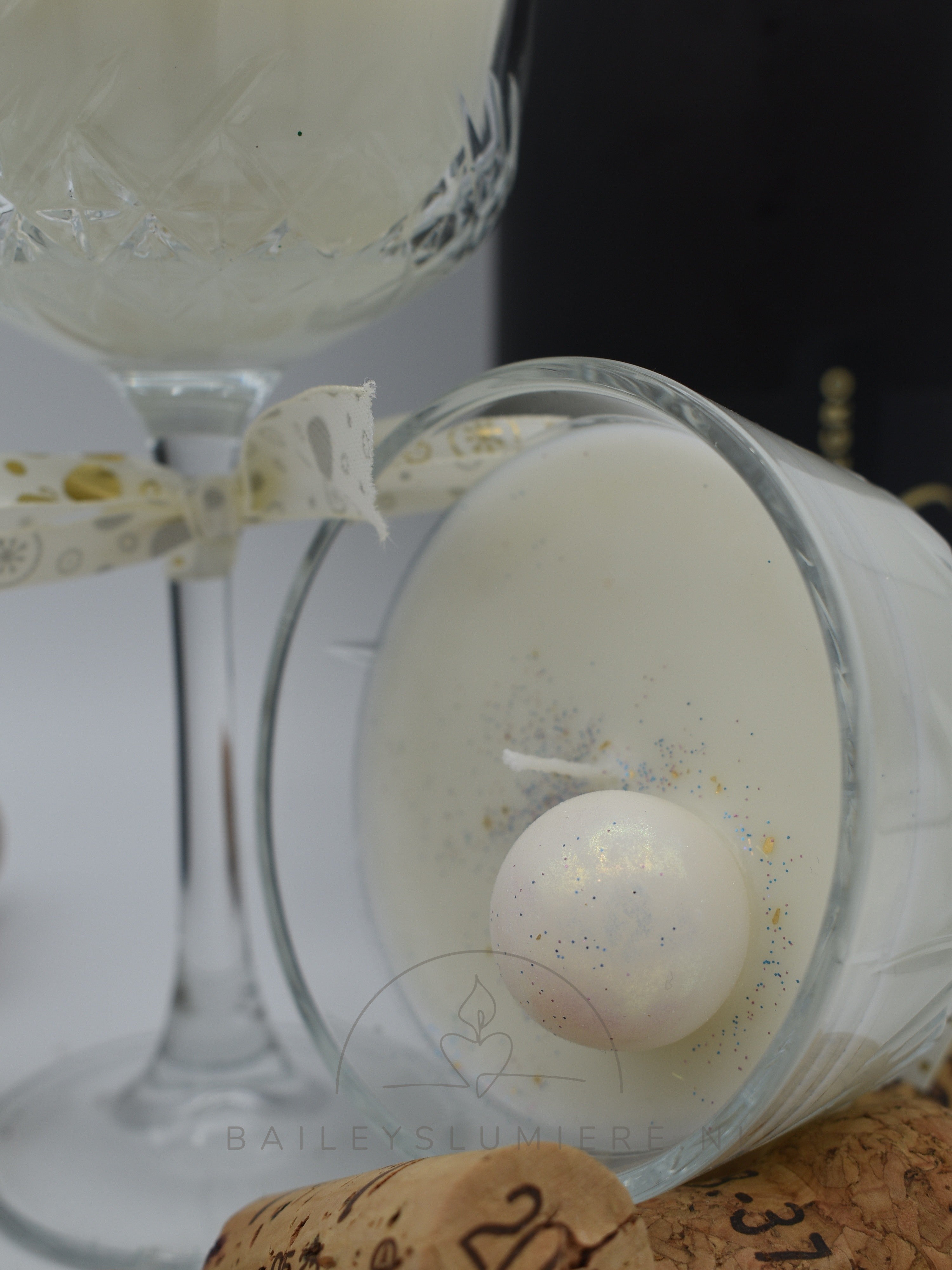 Champagne Lumière geurkaars – Luxe handgemaakte kaars