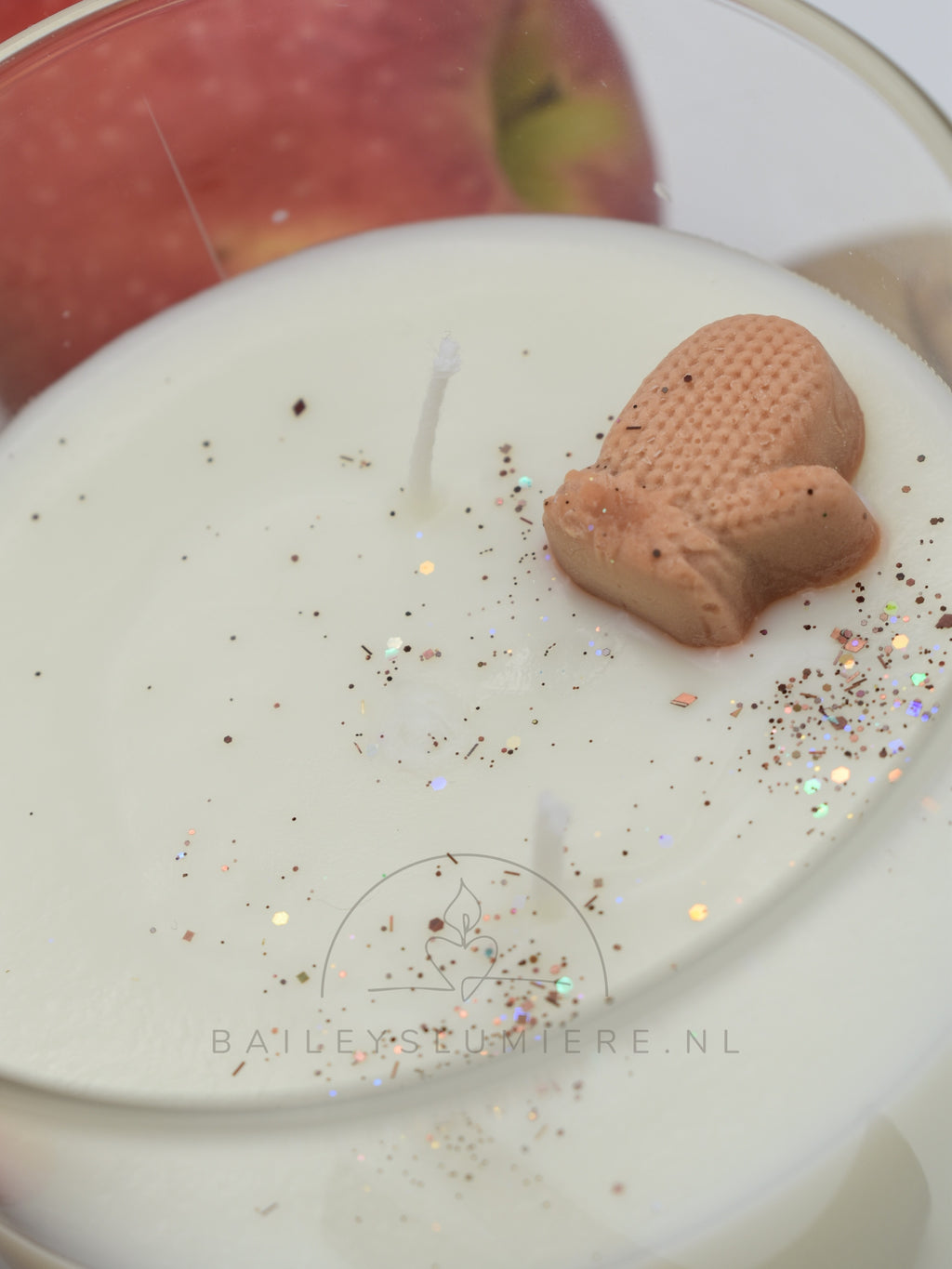 Gebakken appeltaart geurkaars, sterk geurende luxe kaars met Appel & Kaneel