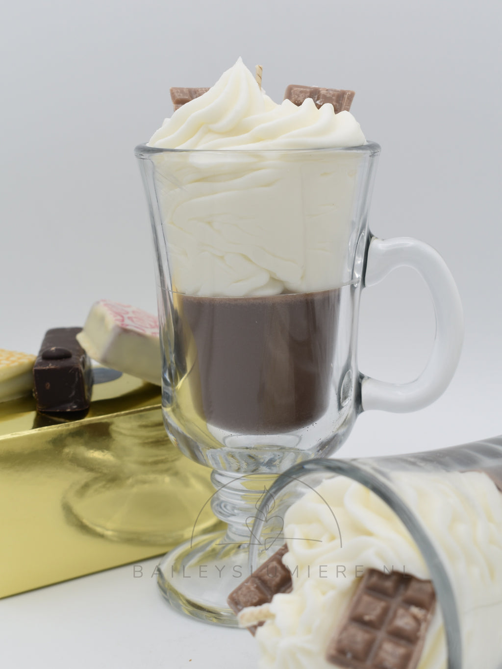 Chocolademelk geurkaars – Christmas Star kerstgeur | handgemaakte Winter kaars