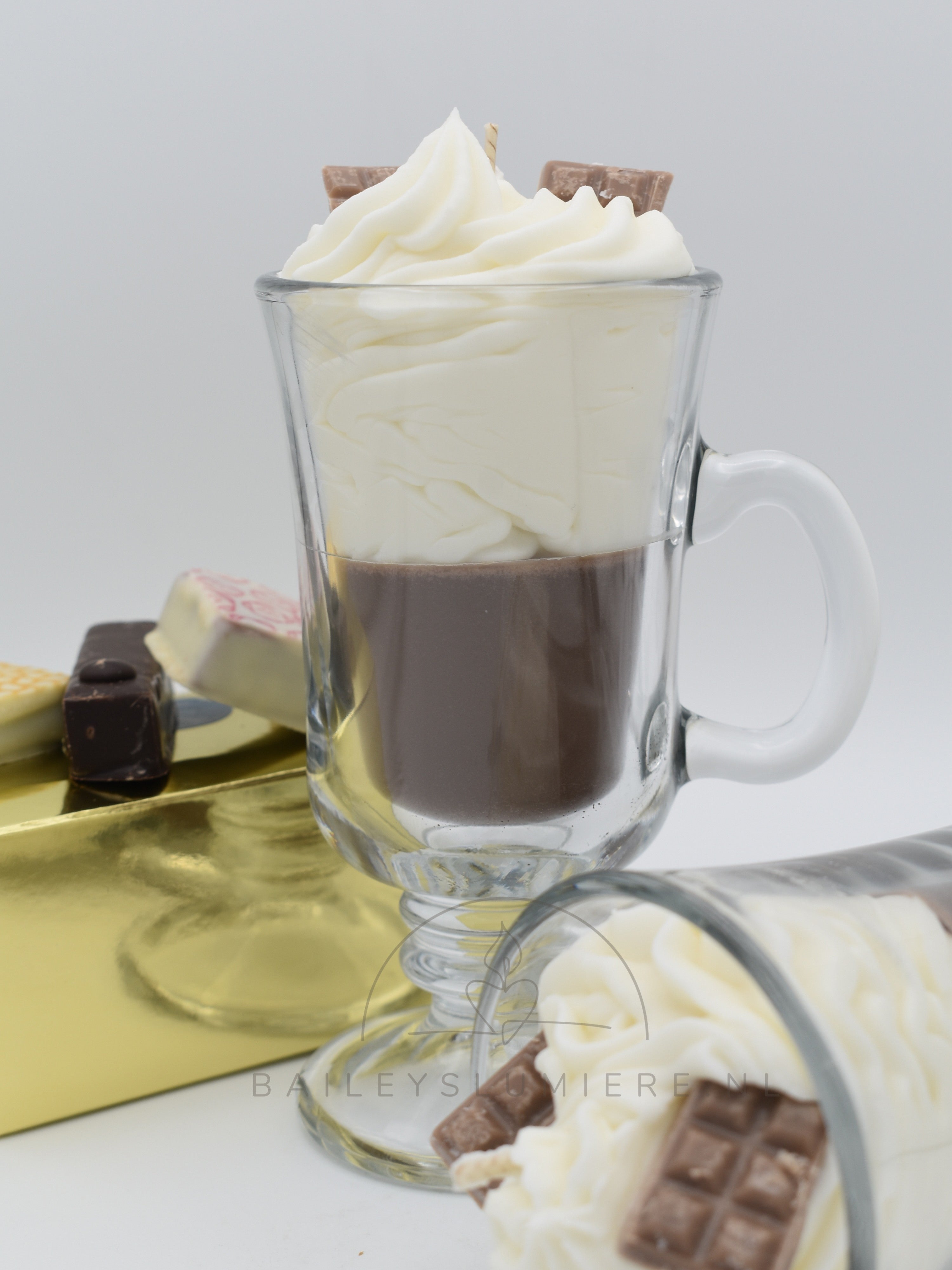 Chocolademelk geurkaars – Christmas Star kerstgeur | handgemaakte Winter kaars