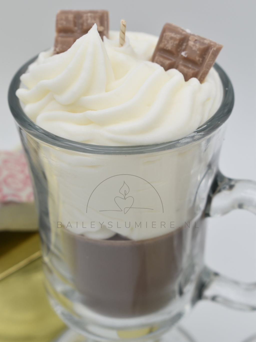 Chocolademelk geurkaars – Christmas Star kerstgeur | handgemaakte Winter kaars