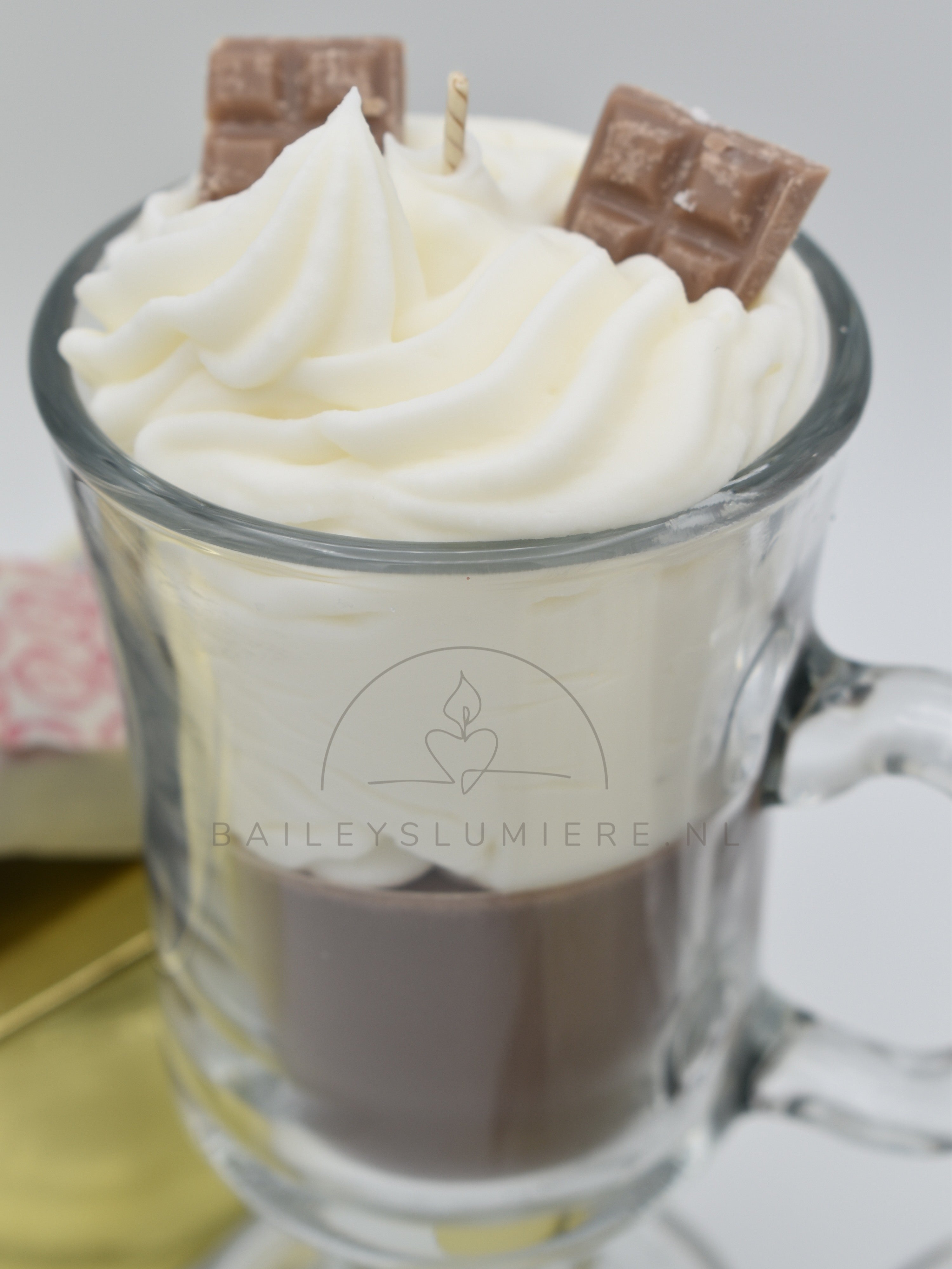 Chocolademelk geurkaars – Christmas Star kerstgeur | handgemaakte Winter kaars