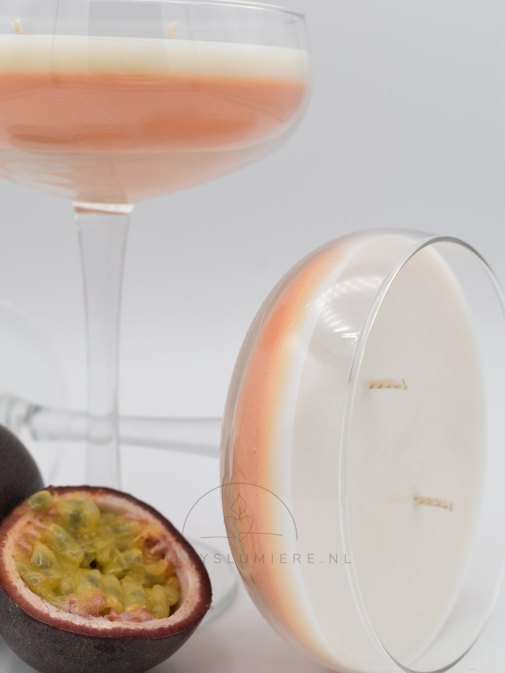 Pornstar Martini geurkaars – Luxe passievrucht cocktail kaars in glas
