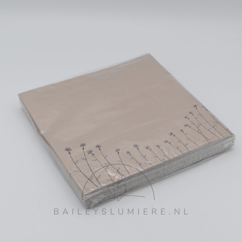 Florale servetten