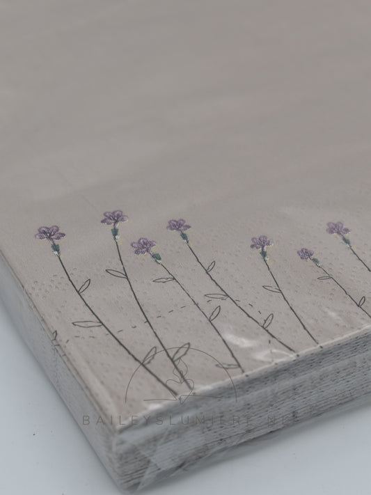 Florale servetten