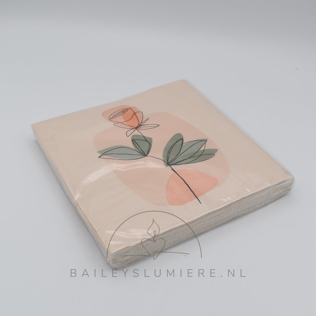 Florale servetten