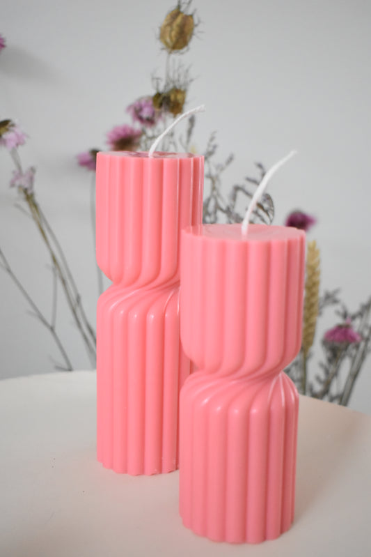 Twist pilaar kaars