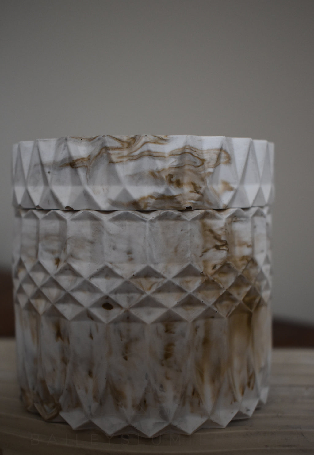 Geometrische opberg pot