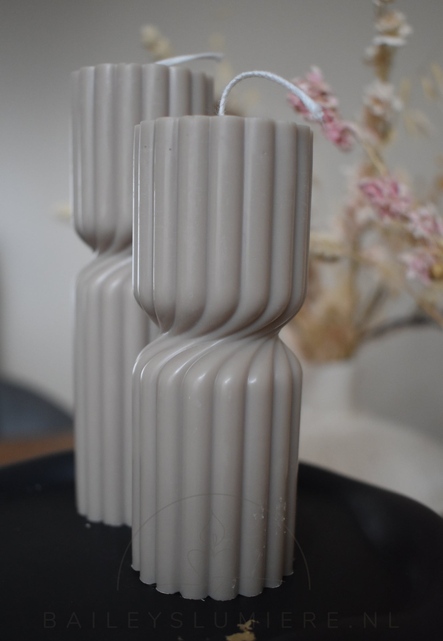 Twist pilaar kaars