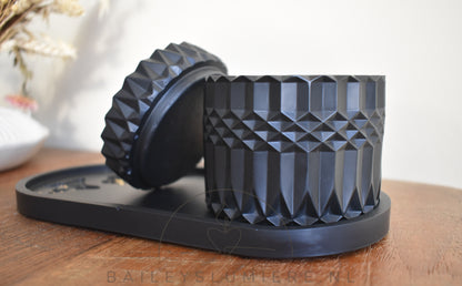 Geometrische opberg pot