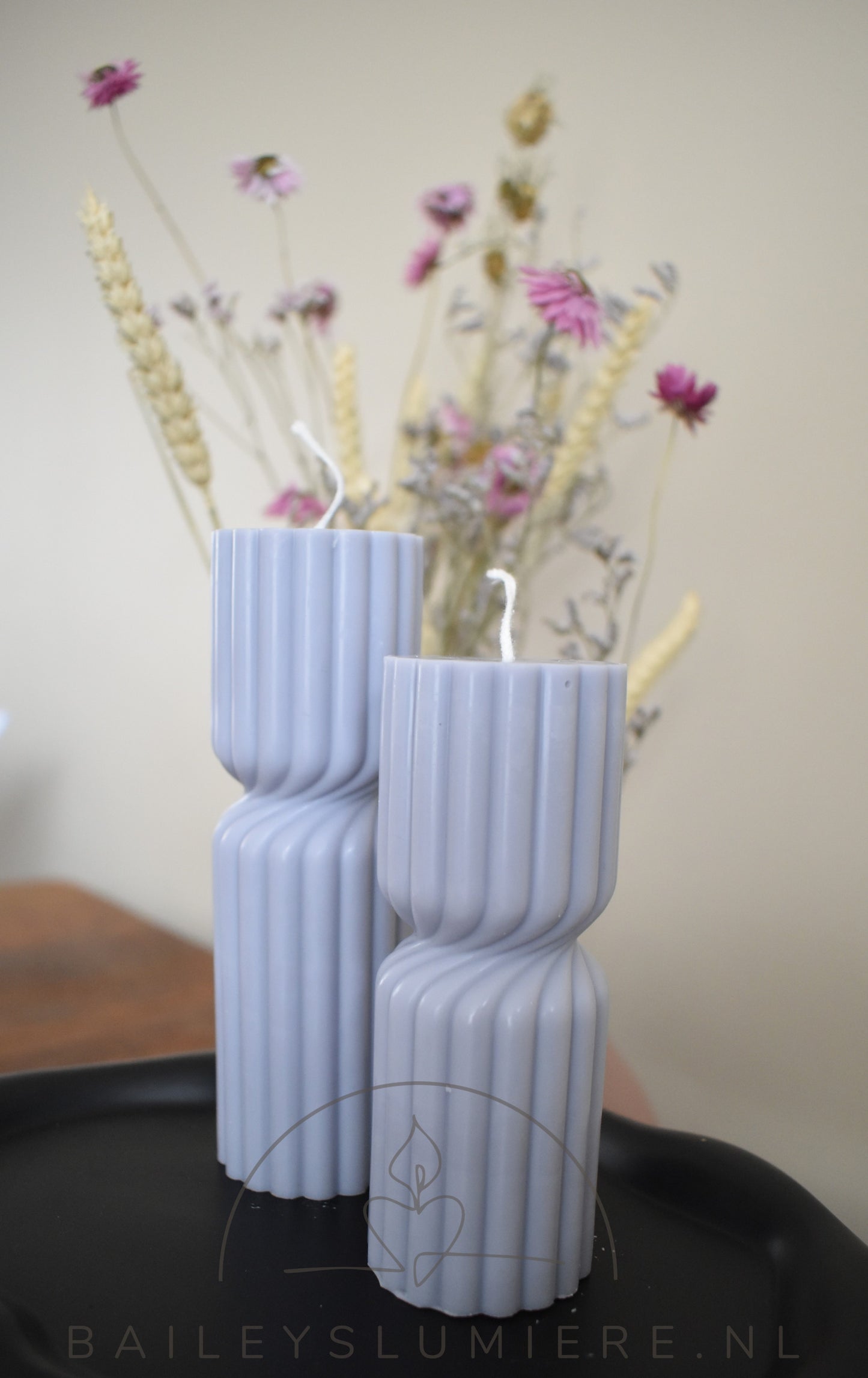 Twist pilaar kaars