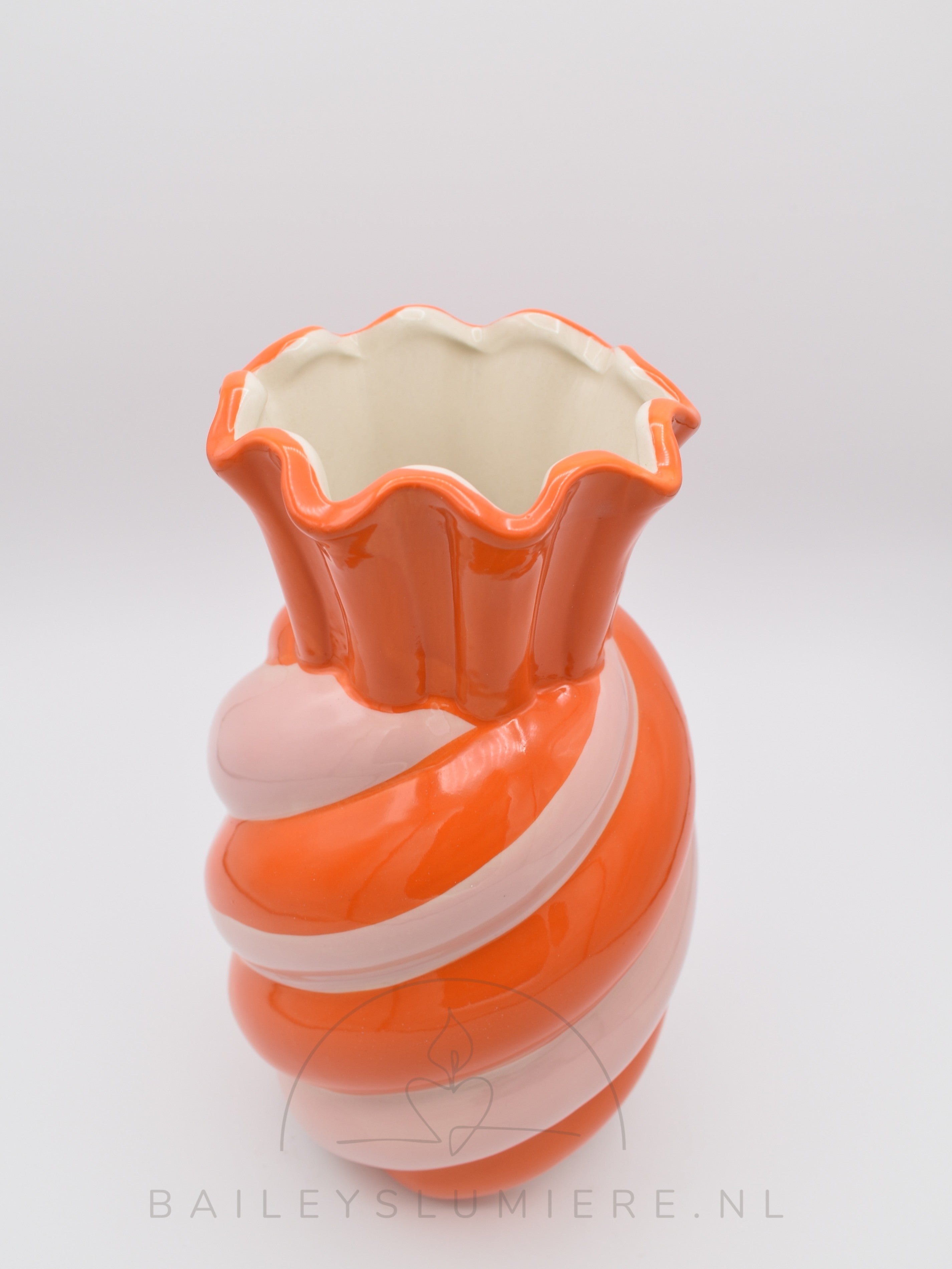 Keramieke Swirl vazen.