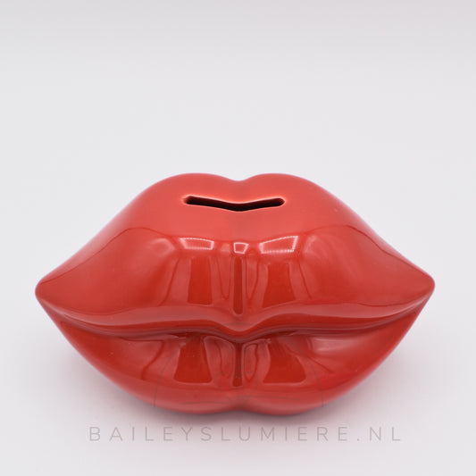 Keramieken spaarpot lippen