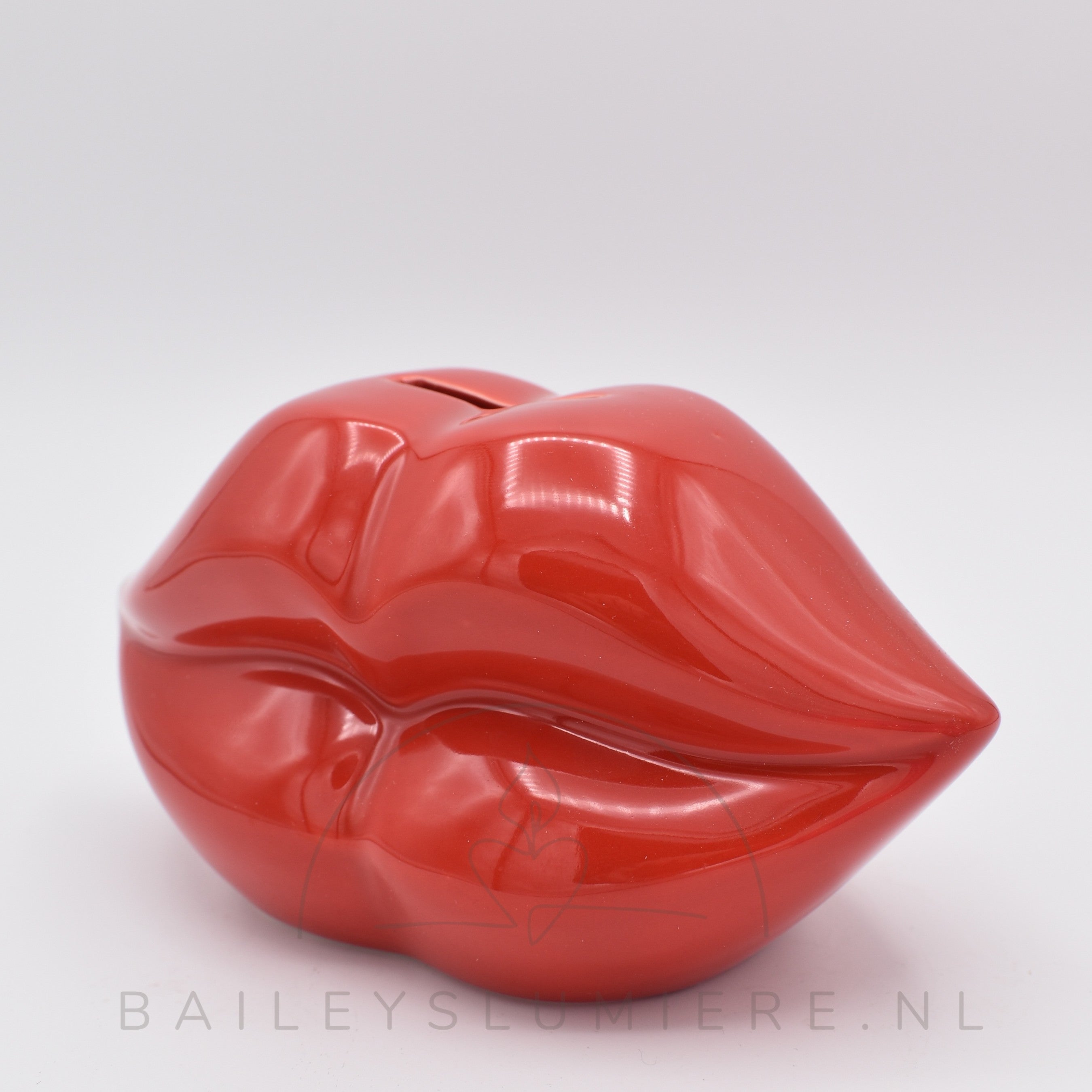 Keramieken spaarpot lippen (diverse kleuren)