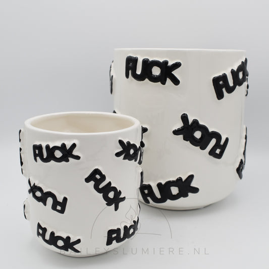 F*CK keramieken pot