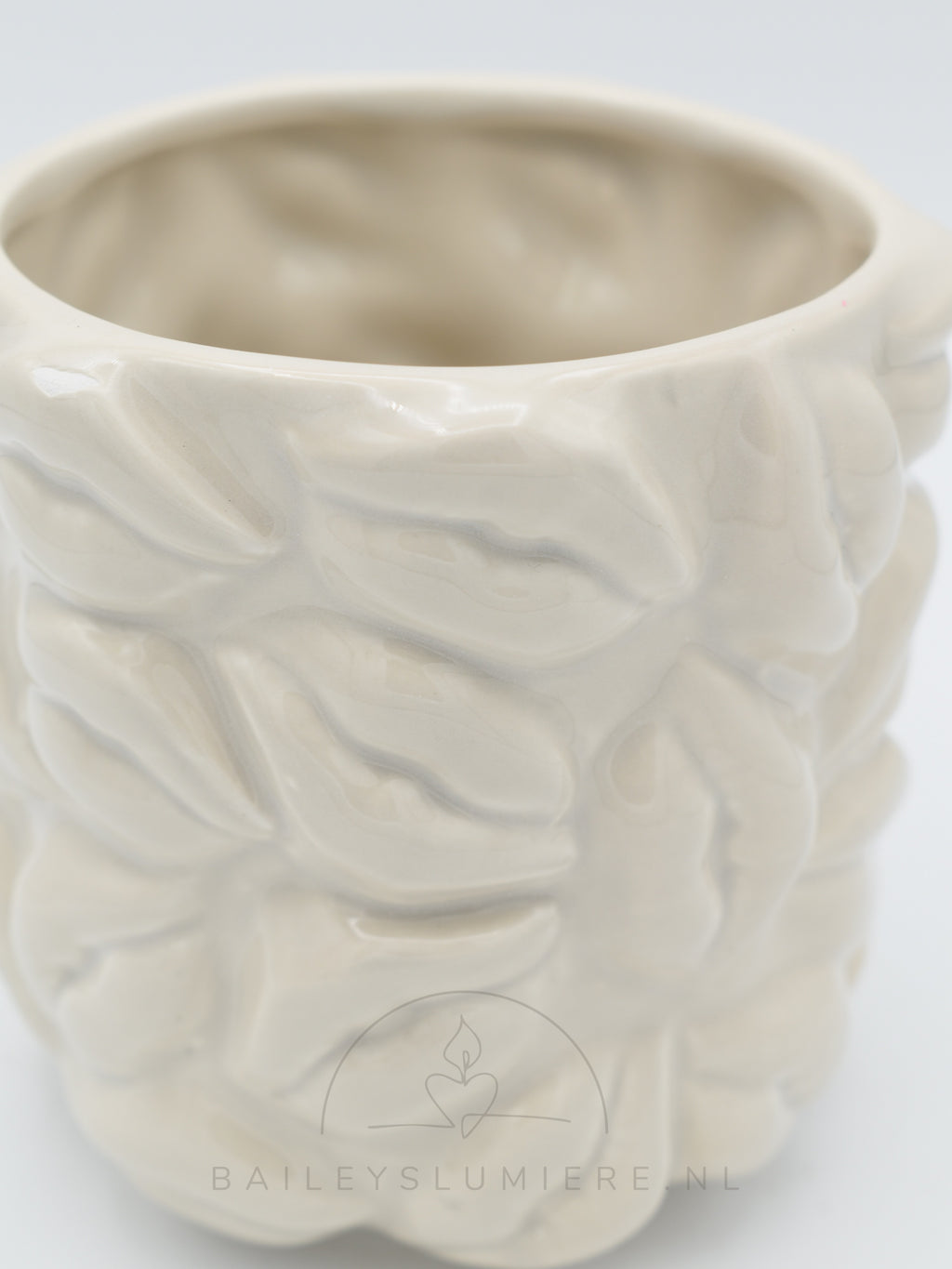 Keramieken planten pot met lippen