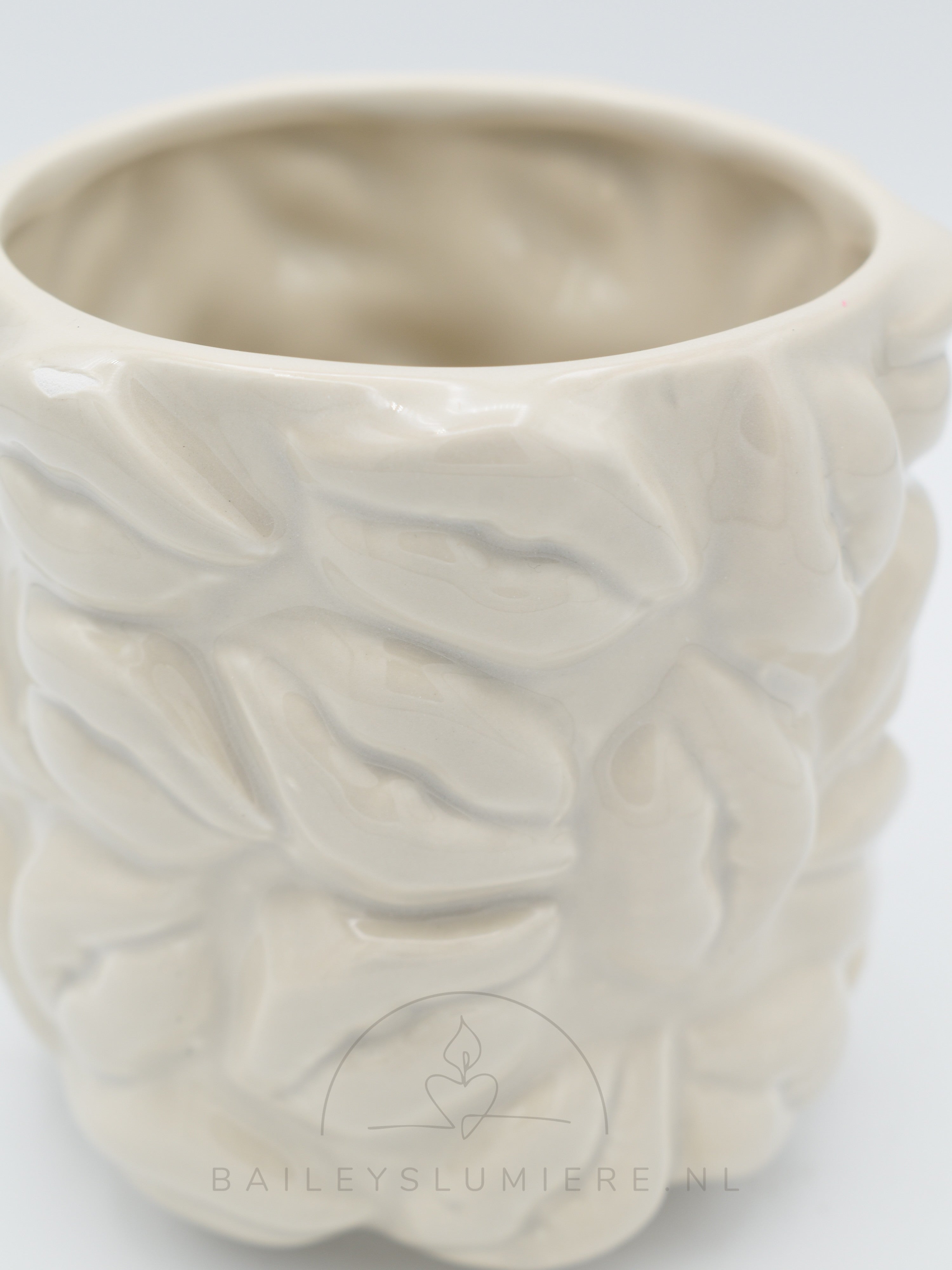 Keramieken planten pot met lippen