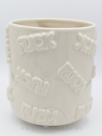 F*CK keramieken pot