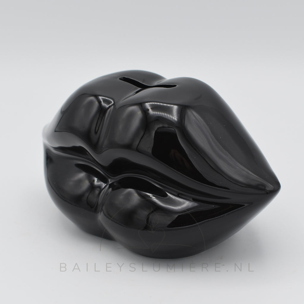 Keramieken spaarpot lippen (diverse kleuren)